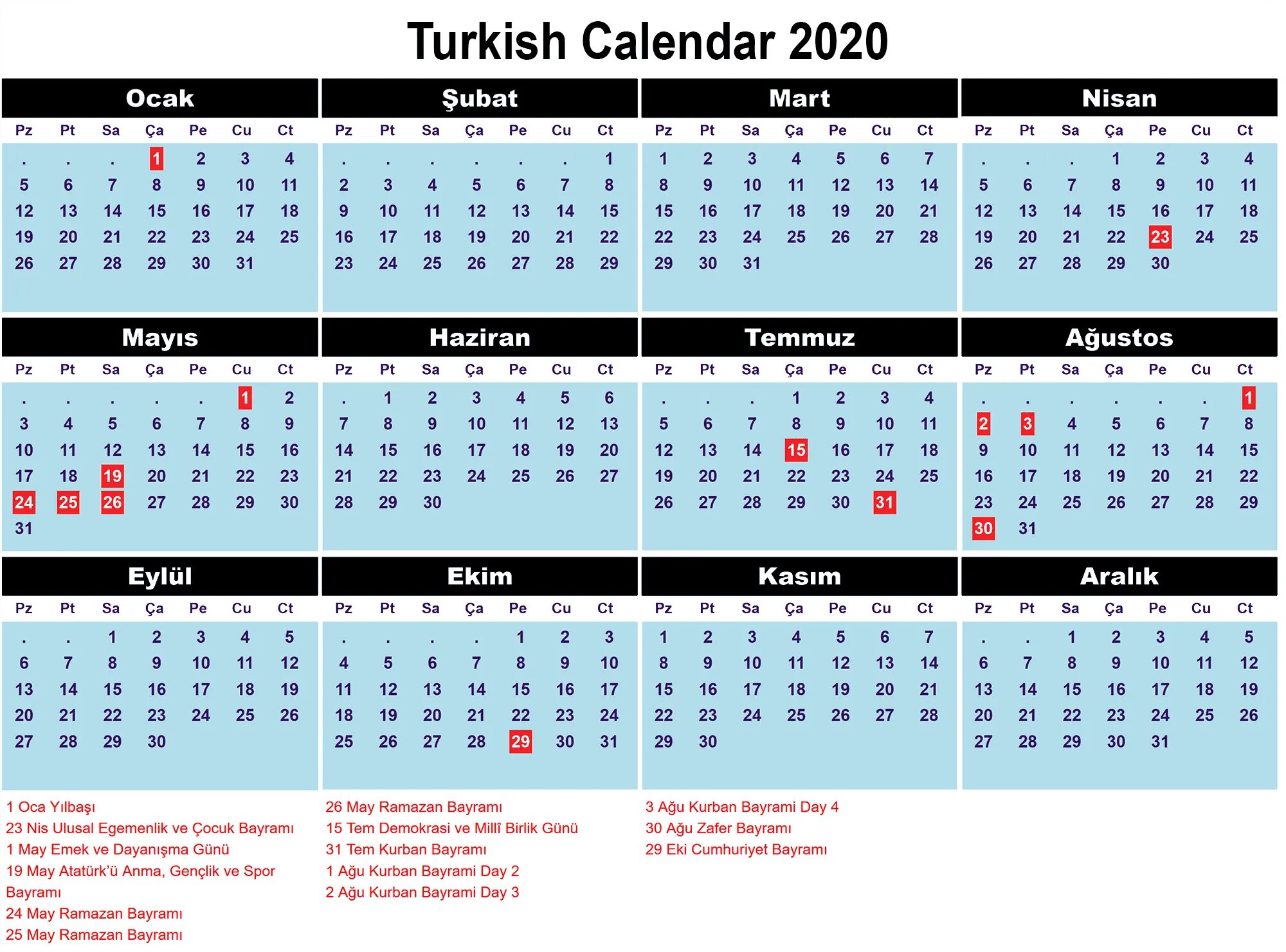 Праздники в турции 2024 календарь Расписание турция