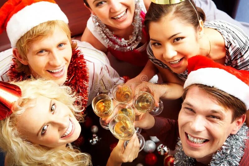 Празднование нового года картинки Party with friends stock photo. Image of happy, group - 16602060