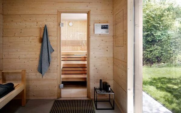 Предбанник 3 на 3 планировка внутри фото Баня размером 3 на 3: фото планировок Outdoor sauna, Sauna design, Cabins and co