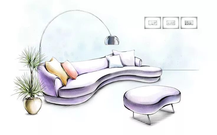 Предмет интерьера рисунок 7 класс Customized Furniture Interior design sketches, Interior design drawings, Furnitu