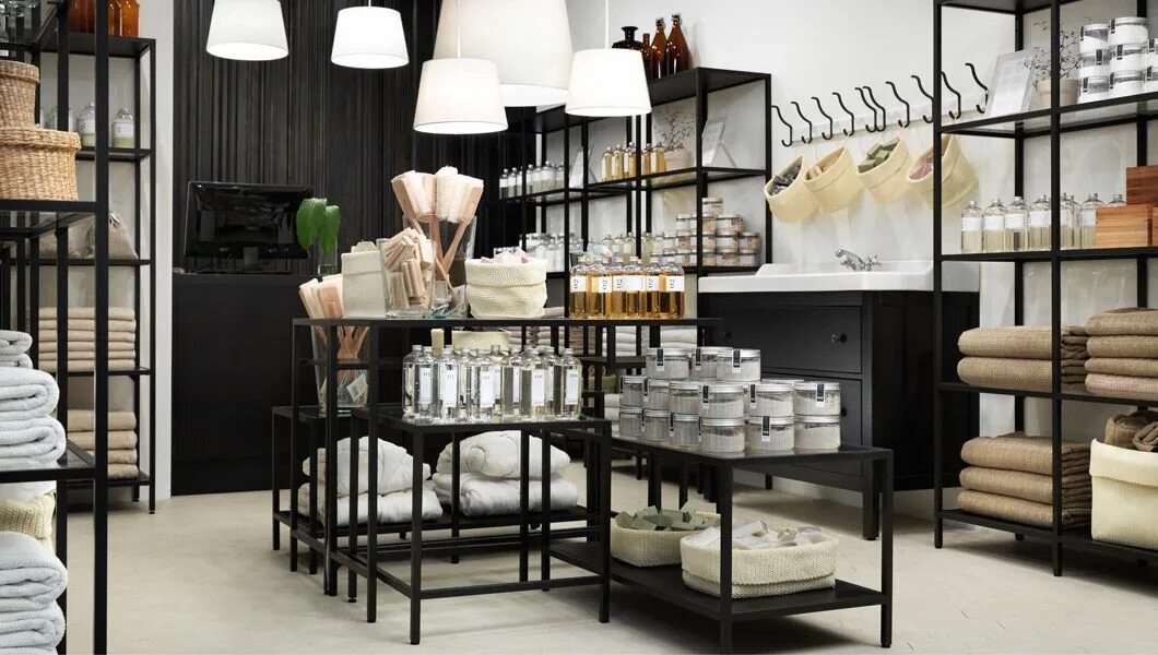 Предметы интерьера для дома магазин IKEA shop display Retail shelving, Ikea vittsjo, Retail store design