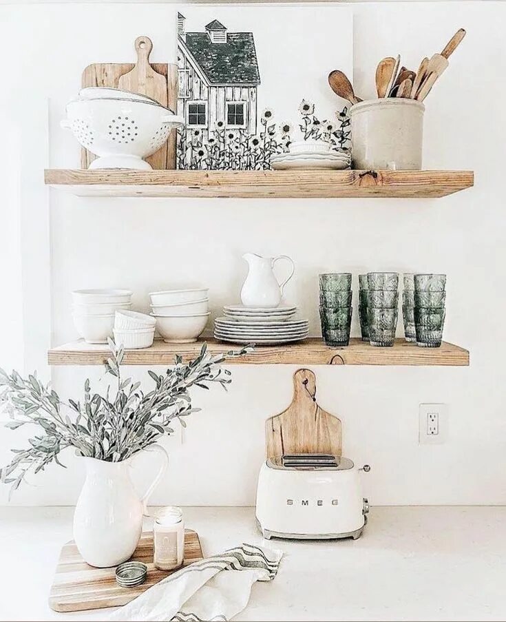 Предметы интерьера для кухни Pin on Decor ideas Boho kitchen decor, Decorating shelves, Home decor kitchen