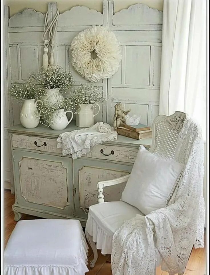 Предметы интерьера в стиле прованс Одноклассники Decoración de unas, Decoracion de interiores, Muebles shabby chic