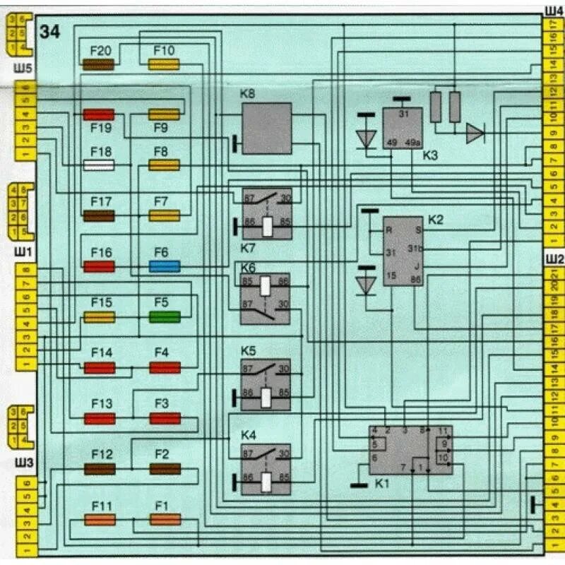 Предохранители 2110 схема описание ваз Где находится реле стеклоподъемников ВАЗ-2110: схема и фото