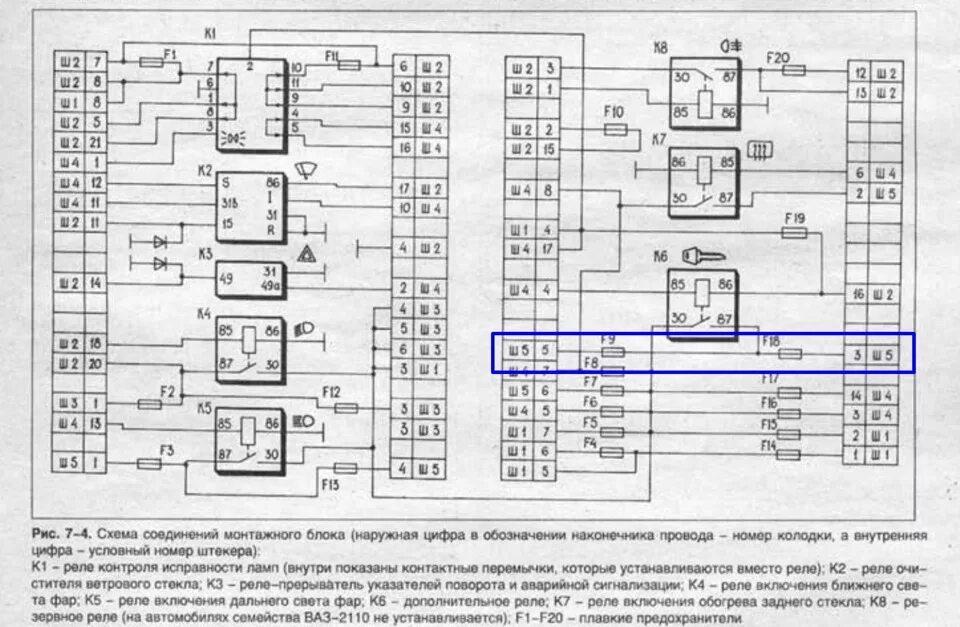 Предохранители 2110 схема описание ваз Две скорости вентилятора охолождения V1.1 - Lada 21102, 1,5 л, 2001 года тюнинг 