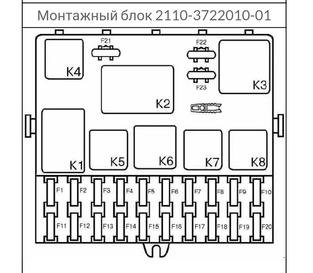 Предохранители 2110 схема описание ваз Один из вариантов почему не работают дворники - Chevrolet Niva GLX, 1,7 л, 2006 