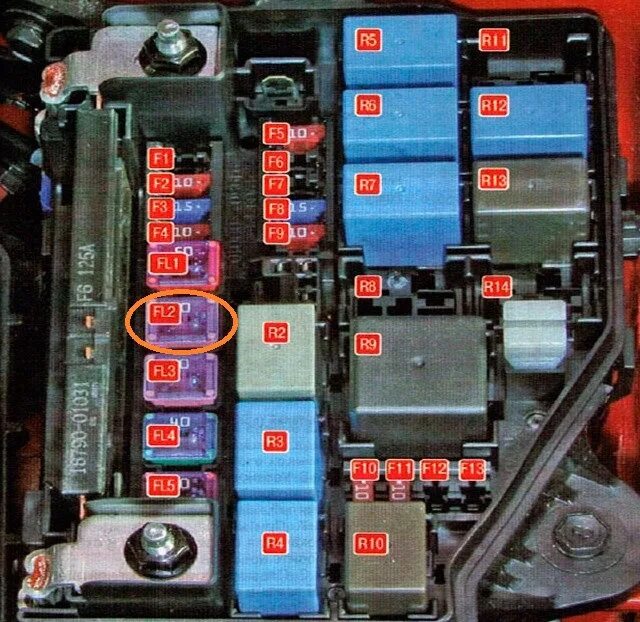 Предохранители киа рио 3 фото Перегрев ДВС - KIA Rio (3G), 1,4 л, 2013 года своими руками DRIVE2