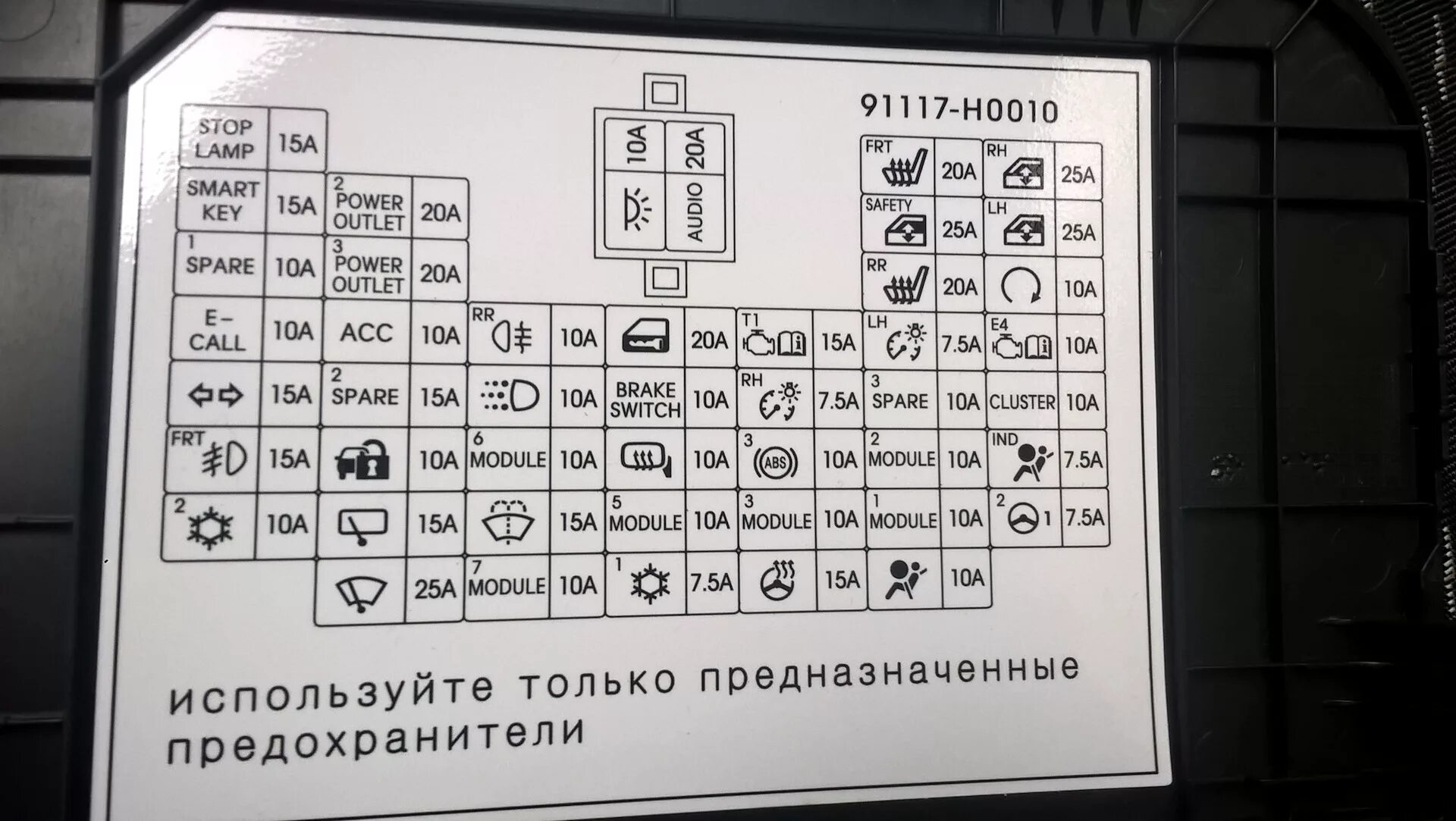 Предохранители киа рио 3 фото Освещение в салоне - KIA Rio (4G), 1,6 л, 2018 года электроника DRIVE2