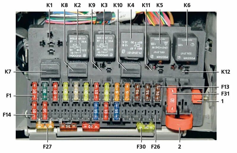 Предохранители лада калина фото Предохранители и реле Лада Калина, электрические схемы vmiredorog.com Дзен