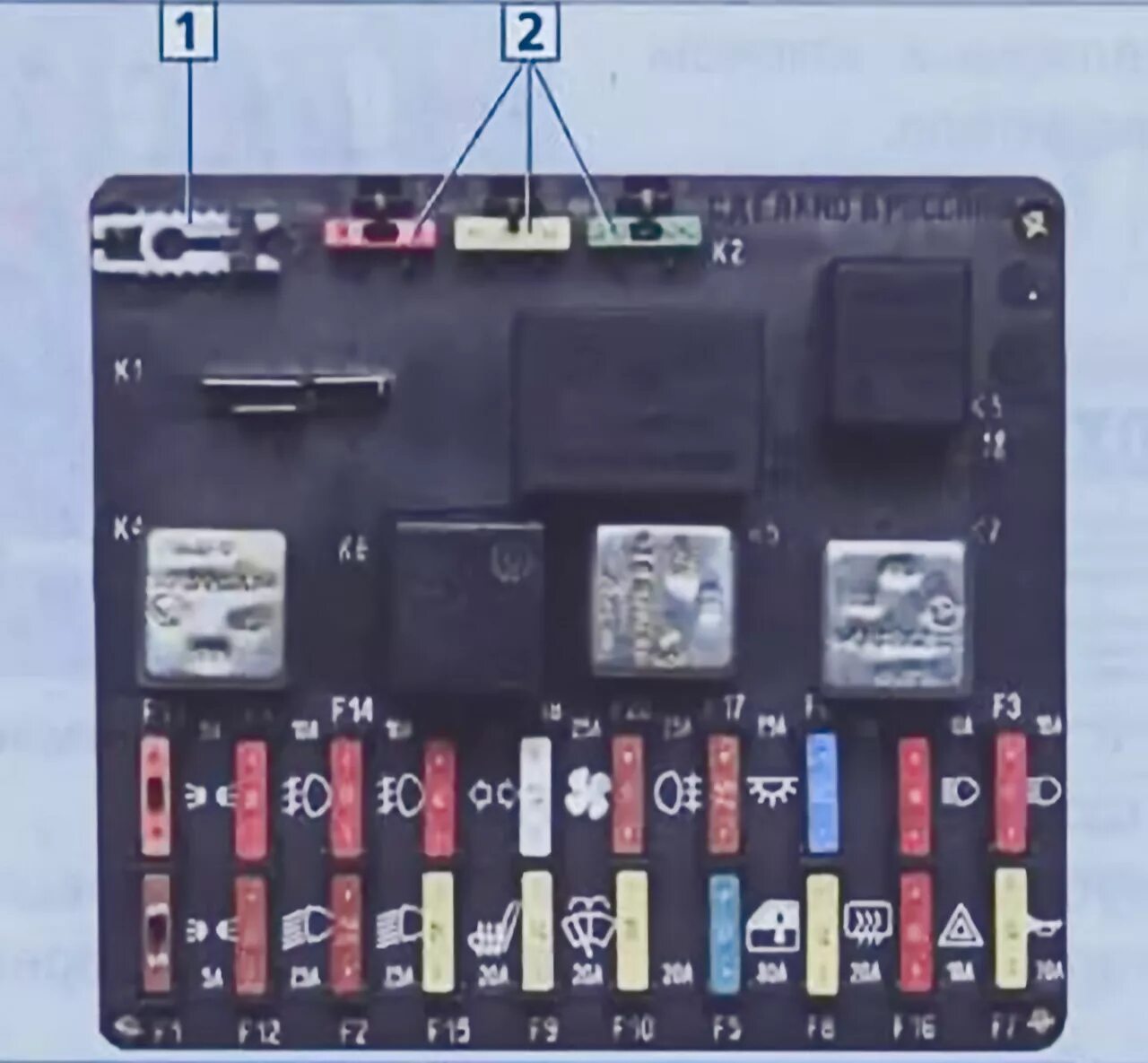 Предохранители нива шевроле где находятся фото Предохранители и реле ВАЗ-2123 Шевроле Нива. Автотема