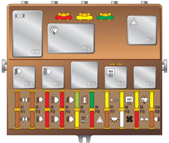 Предохранители ваз 2110 16 схема Лампа ближнего света ВАЗ 2110 (цена, фото)