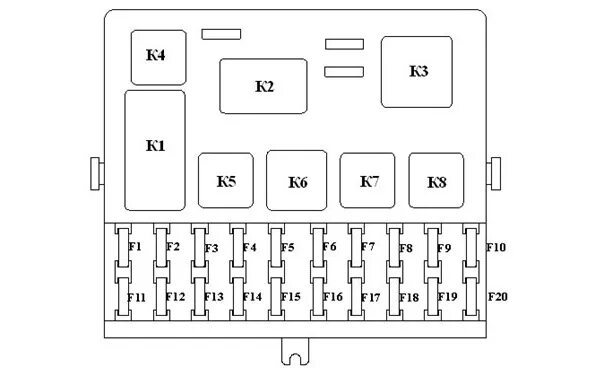 Предохранители ваз 2112 схема расположения Предохранители и реле 2110-2112 - Lada 21102, 1,5 л, 2003 года другое DRIVE2