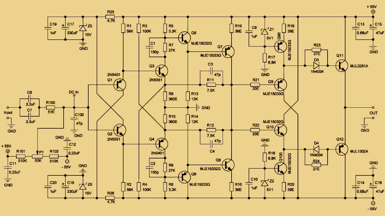 Предварительный hi fi усилитель схема усилителя HI-END усилитель DarTZeel NHB-108 без общей отрицательной ОС Elektronik devre, D