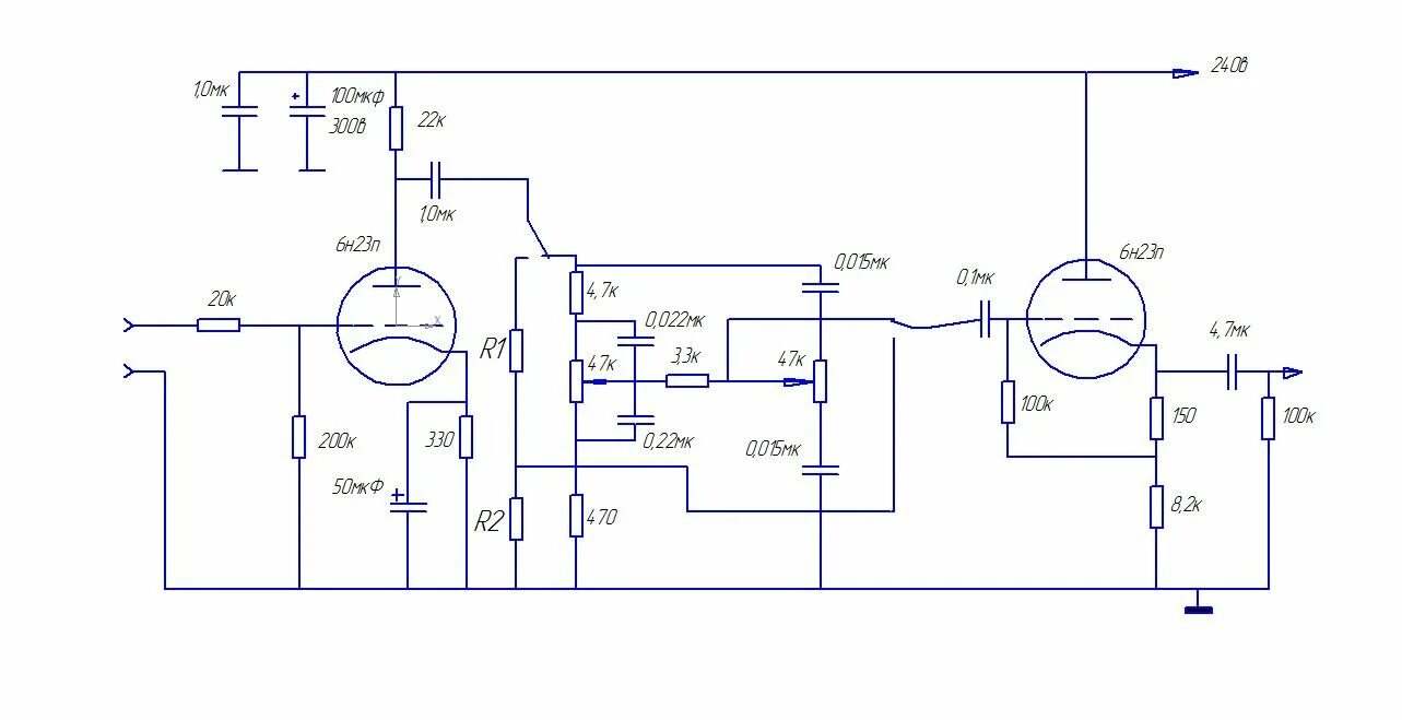 Предварительный ламповый усилитель с темброблоком схема Вопросы по ламповой технике - Страница 299 - Ламповая техника - Форум по радиоэл