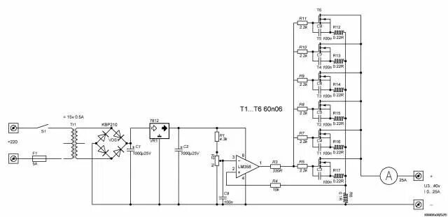 Предварительный своими руками схема LM358 İle yapılmış Elektronik yük devresi Uydudoktoru Forum Power supply circuit