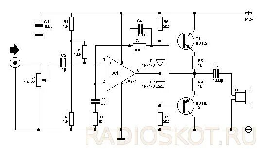 Предварительный усилитель на lm741 схема УНЧ на UA741 - Форум радиолюбителей