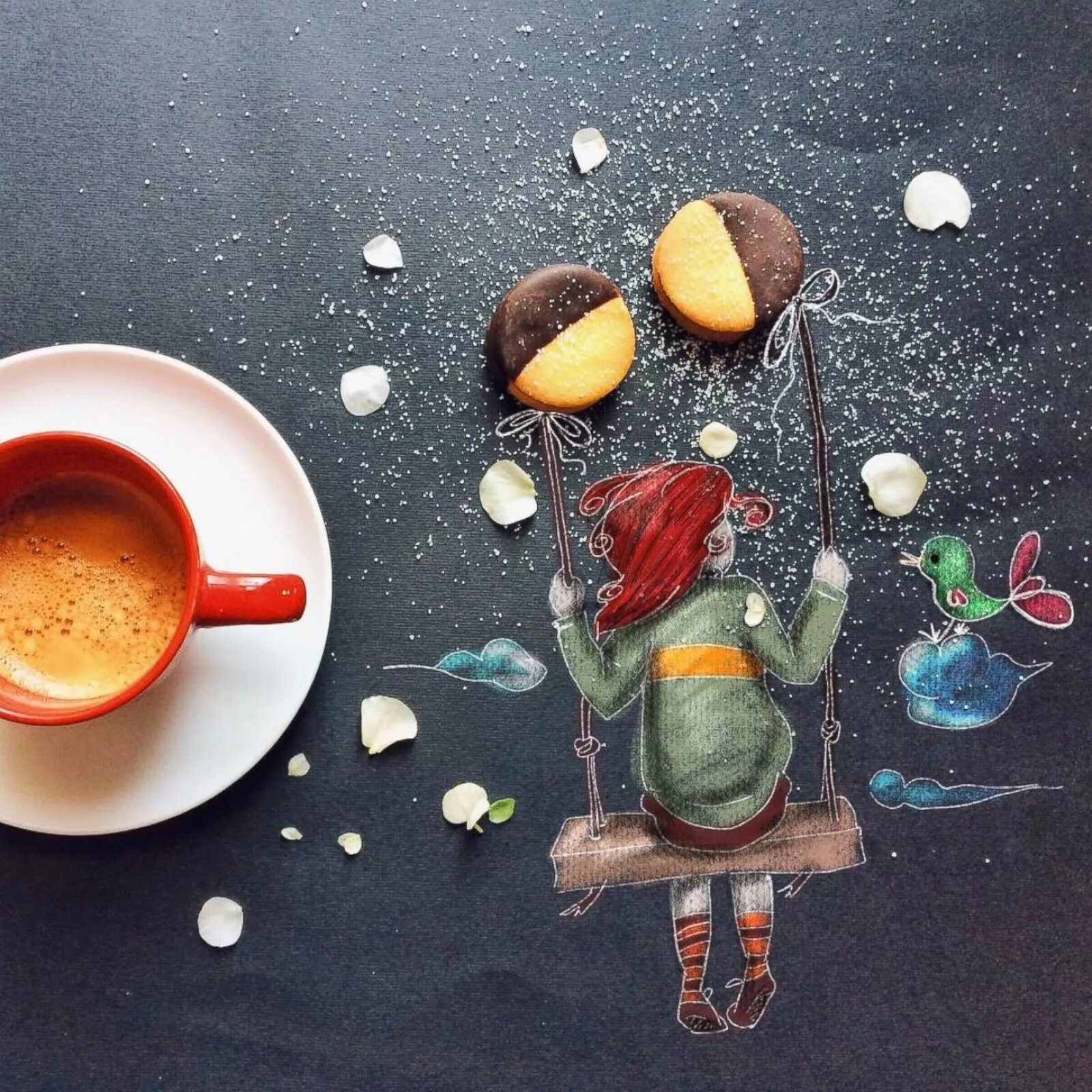 Прекрасное утро картинки прикольные позитивные Whimsical Morning Coffee Drawings - ABC News