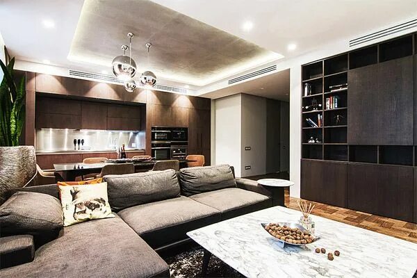 Премиум дизайн квартир Strong and Bold Interior of a Modern Apartment in Kiev Ukraine Home Design Lover