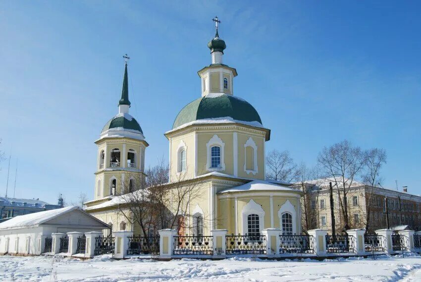 Преображенская церковь фото Панорама: Спасо-Преображенский храм, православный храм, пер. Волконского, 1, Ирк