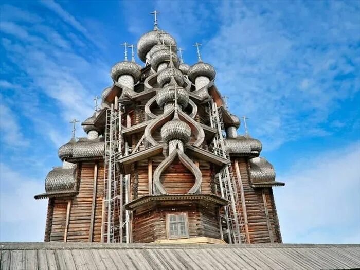 Преображенская церковь кижи фото Russia’s Transfiguration Church (in Kizhi Pogost)