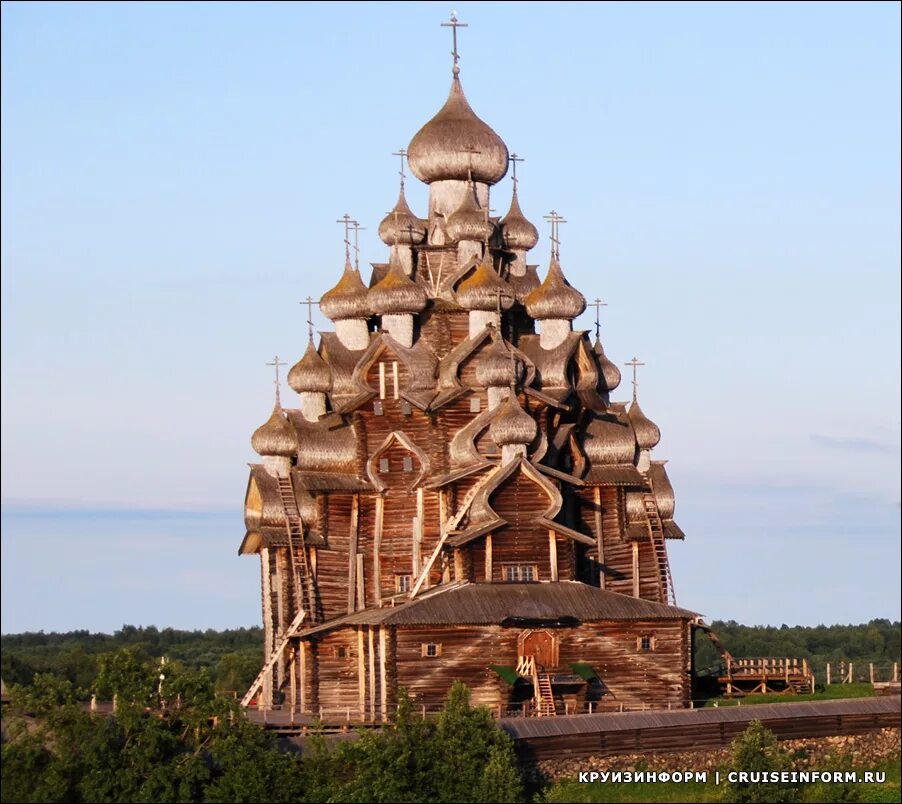 Преображенская церковь на острове кижи фото Кижи церковь преображения господня фото YugNash.ru