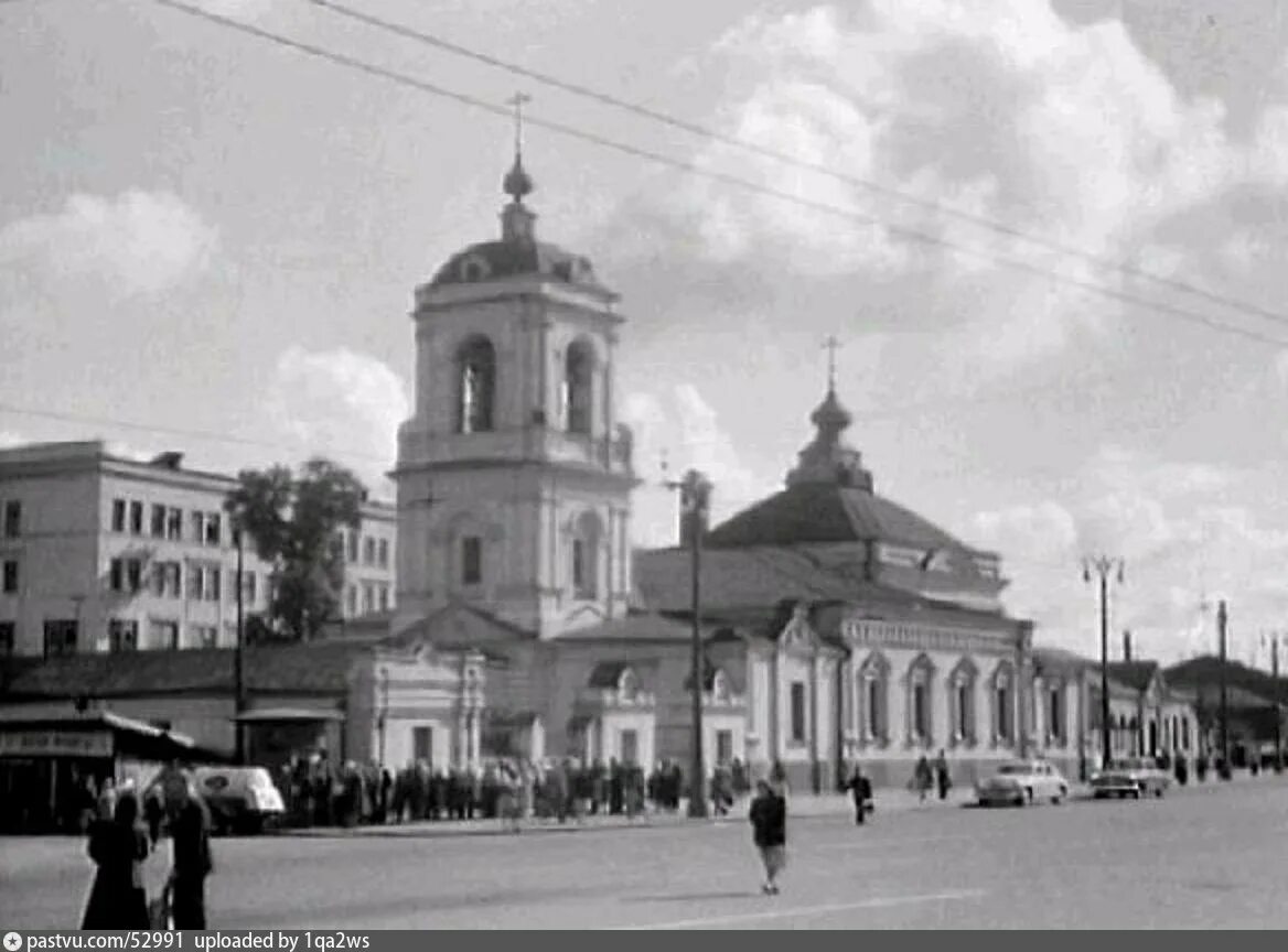 Преображенское старые фото Преображенская площадь.Храм Спаса Преображения