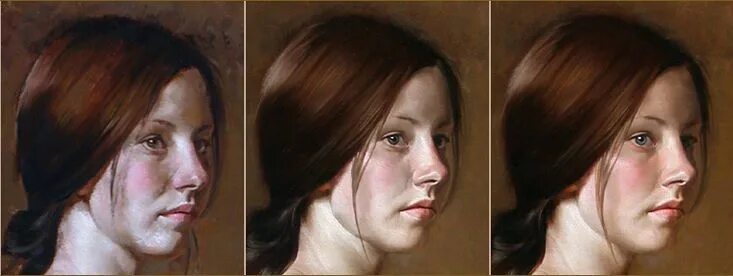 Преобразование фото в картину маслом Oil Paint tutorial. Portrait, Painting demonstration, Fine art class