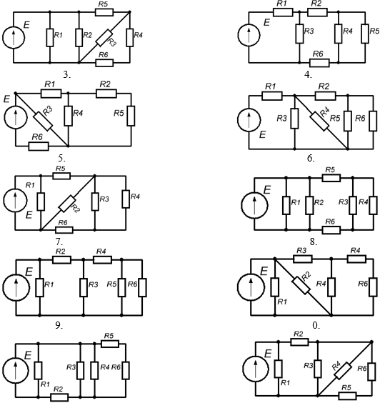 Преобразование схем электрических цепей онлайн Информатика и Физика: (Ф10П) Расчет разветвленной линейной электрической цепи по