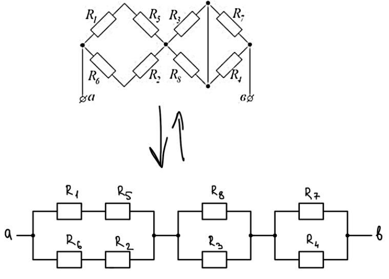 Преобразовать электрическую схему Преобразования цепей