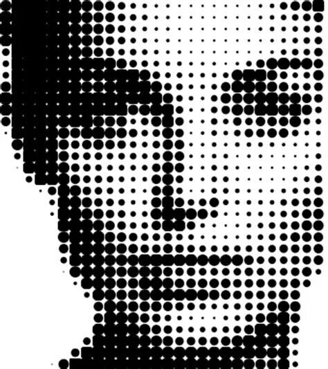 Преобразовать фото точками half tone technique Halftone art, Halftone dots, Halftone