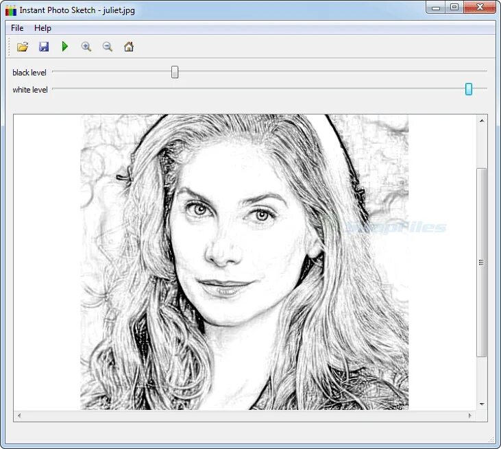 Преобразовать фото в схему онлайн Instant Photo Sketch - create pencil sketches from photos