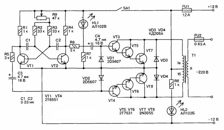 Преобразователь напряжения своими руками схема Форум РадиоКот * Просмотр темы - Понимаем мультивибратор