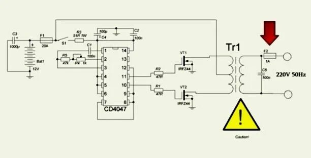 Преобразователь напряжения своими руками схема Инвертор 12 в 220 3000вт своими руками: Преобразователь с 12 на 220 своими рукам