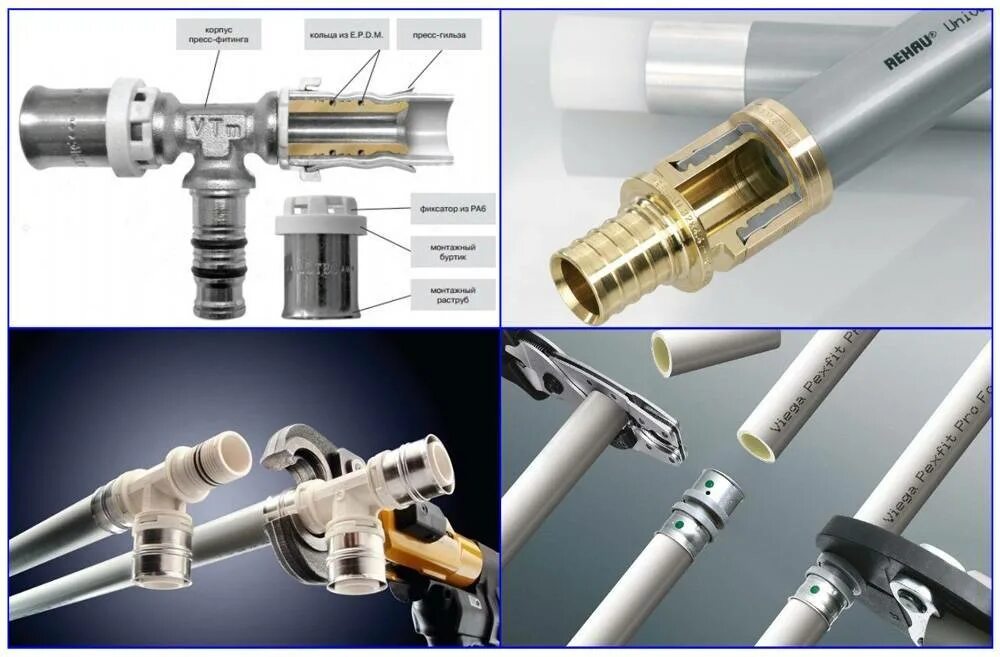 Пресс фитинги для подключения радиаторов отопления Трубы из металлопластика для отопления: особенности использования, обзор произво