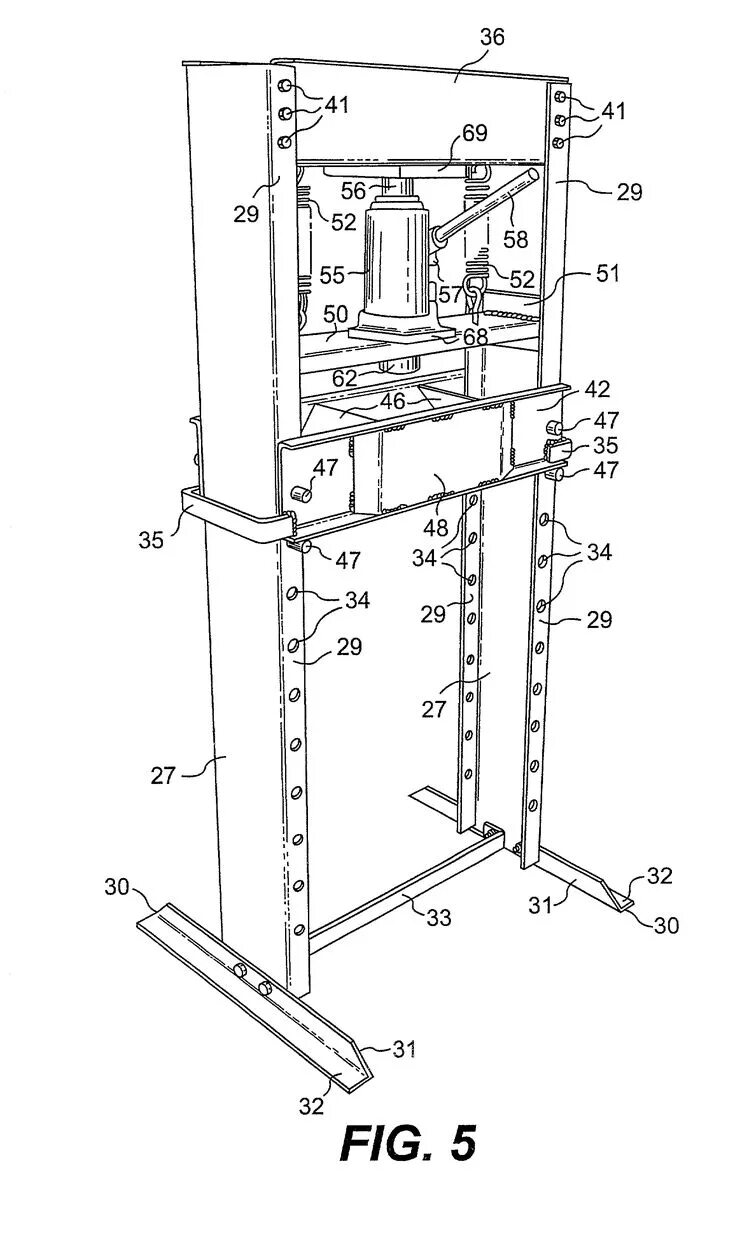 Пресс гидравлический для гаража своими руками чертеж US20020046661A1 - Hydraulic press Metal bending tools, Metal working tools, Mach