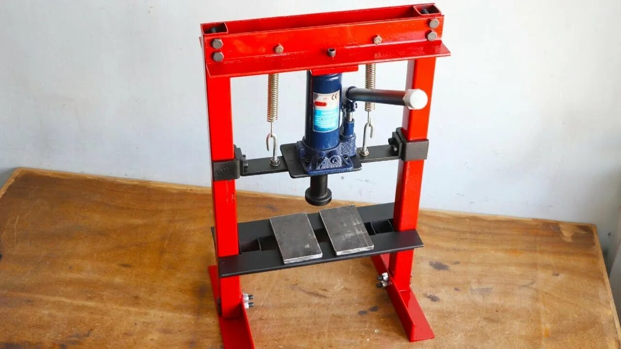 Пресс из домкрата своими руками фото How To Make Hydraulic Press Machine DIY Mini Hydraulic Press Without Welding - Y