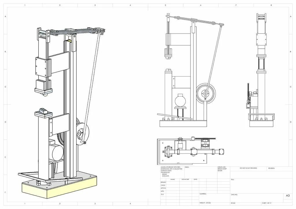 Пресс ручной своими руками чертеж Power Hammer Blacksmith power hammer, Power hammer, Power hammer plans