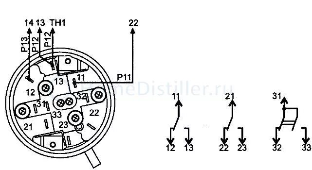 Прессостат стиральной машины схема подключения Прессостат от стиральной машины (мех. датчик уровня столба воды)