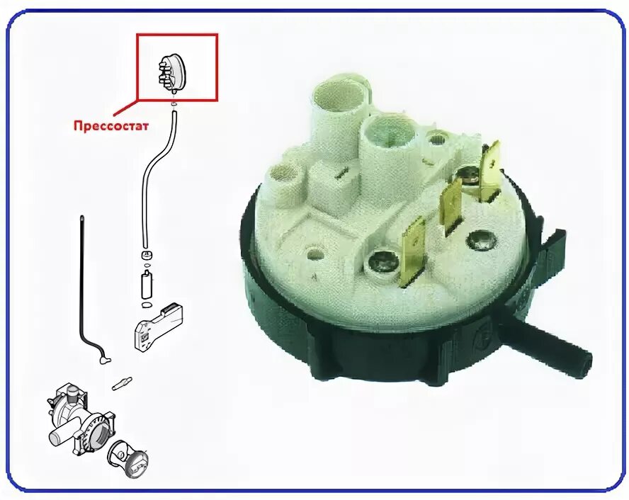 Прессостат стиральной машины схема подключения Датчики стиральной машины