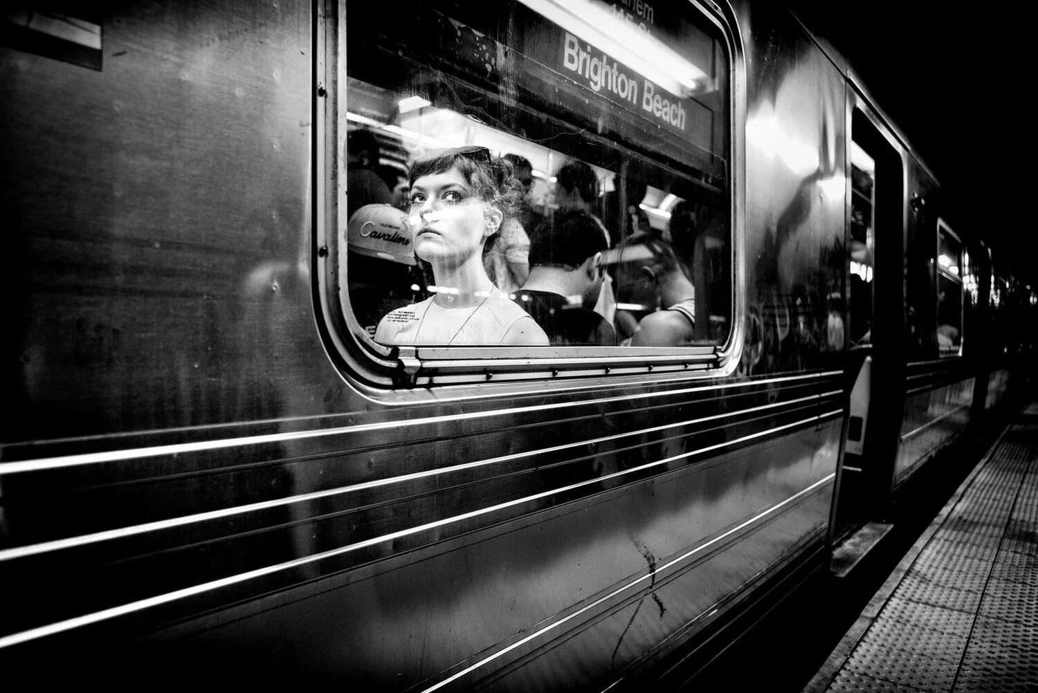 Превращение фото в черно белое by Alan Schiller, New York Street photography, Schaller, New york subway