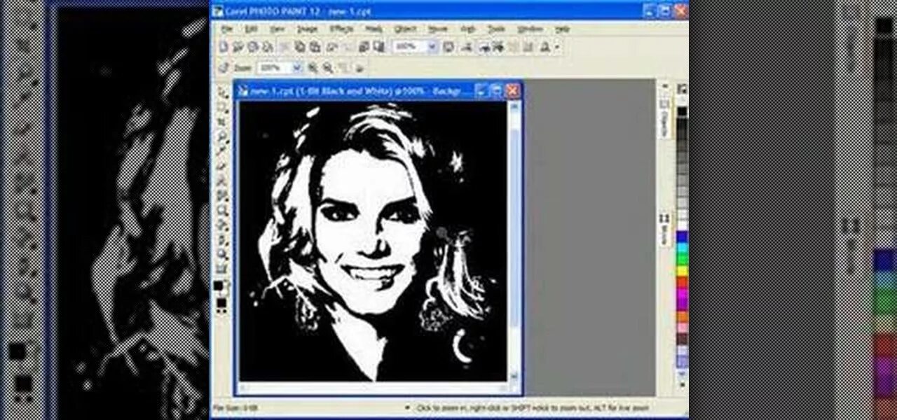 Превратить фото в черно белый рисунок How to Create portrait scroll saw patterns in Corel Draw " Software Tips :: Wond