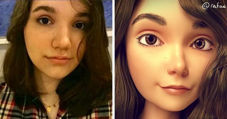 Превратить фото в декоративную Artist Turns People Into 3D Pixar-Like Characters And You Can Become One Too Art