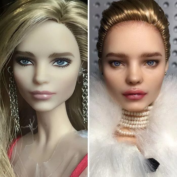 Превратить фото в куклу Ukrainian Artist Removes Makeup From Dolls To Repaint Them, And Result Is Almost