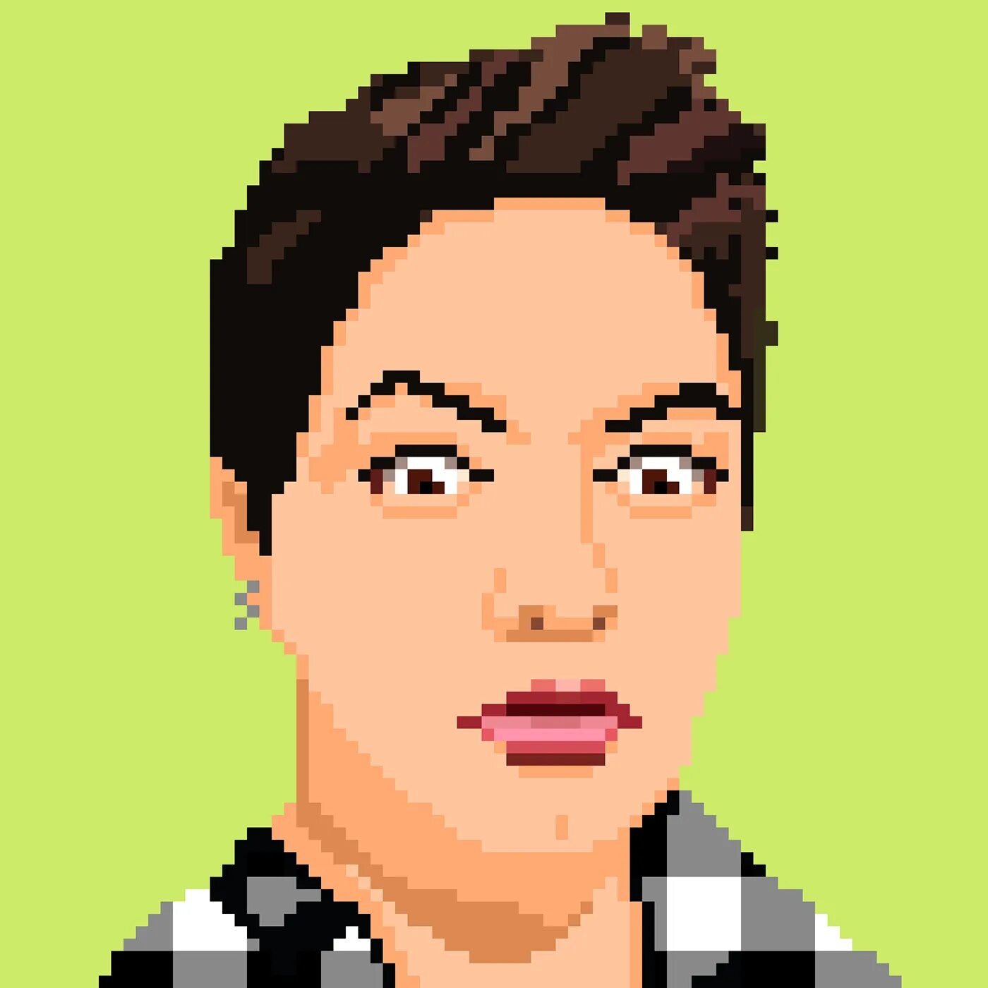 Превратить фото в пиксель арт Pixel Portraits Images :: Behance