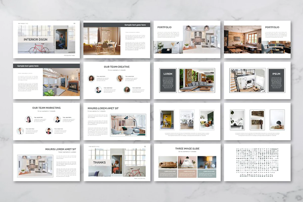 Презентация дизайн проекта Free Interior Design Presentation Template Interior design template, Interior de