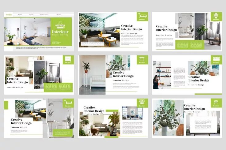 Презентация дизайн проекта интерьера Interieur - Interior Keynote Interior design template, Interior design presentat