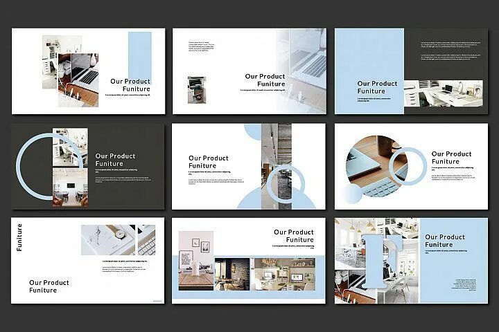 Презентация дизайн проекта пример Funiture Keynote Template (114106) Resume Templates Design Bundles Keynote templ