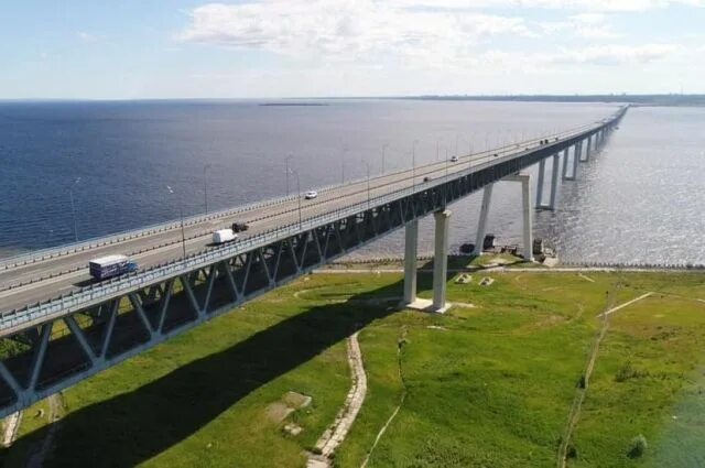 Президентский мост в ульяновске фото Левобережная развязка Президентского моста готова на 75% АиФ Ульяновск