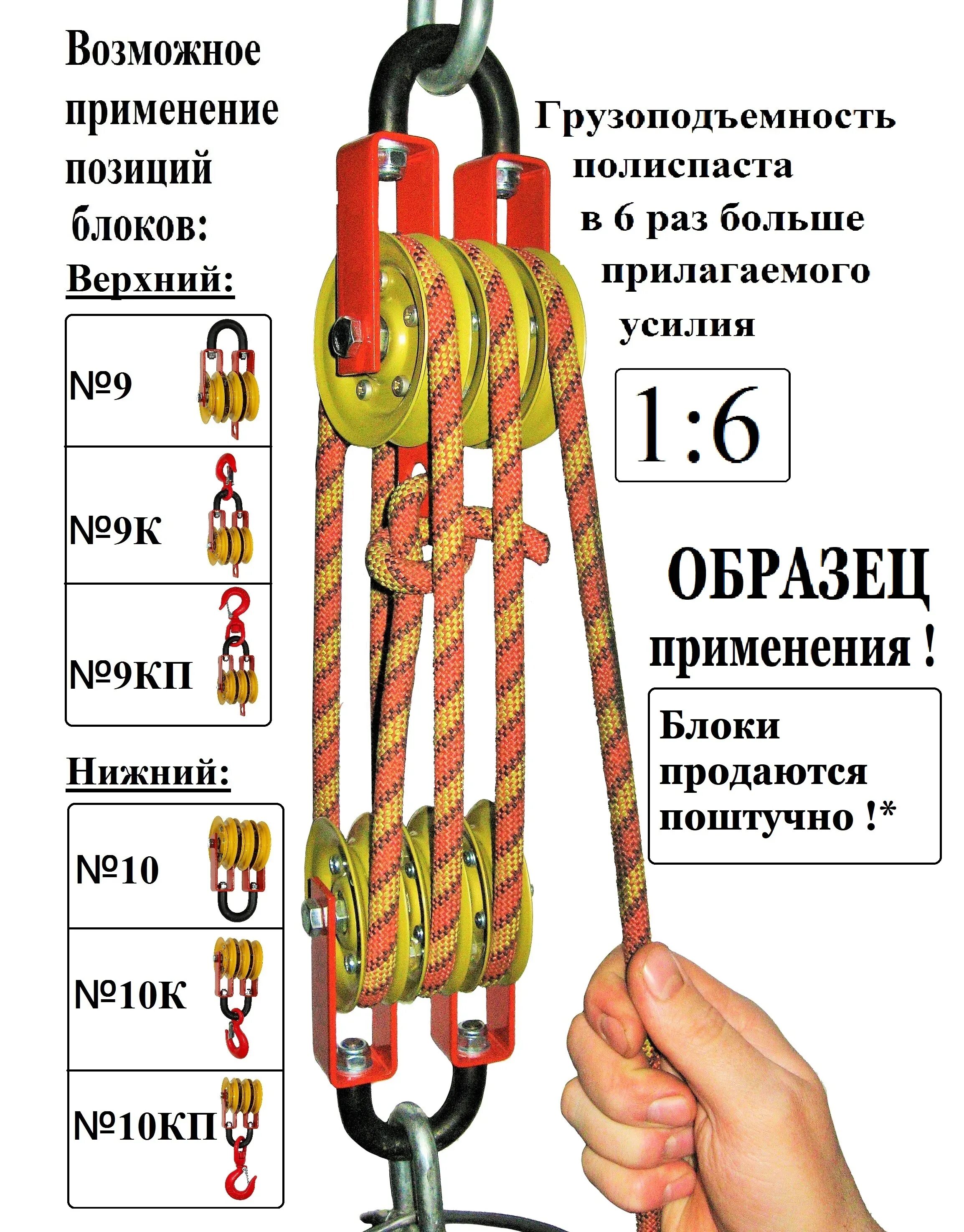 При оснастке полиспастов должны соблюдаться следующие требования Инструмент Подъемный ,Полиспаст блок № 10 "НИЖНИЙ" ,трехрольный.СТАЛЬ! на подшип