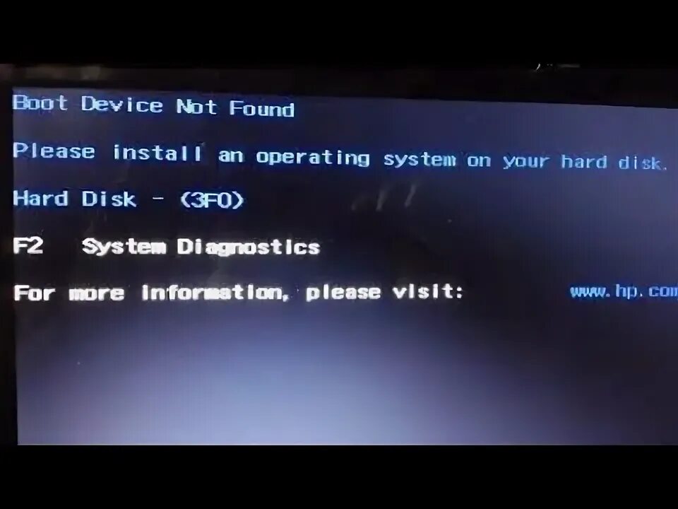 При подключении диска зависает система how to hp laptop boot device not found fix - YouTube